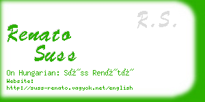 renato suss business card
